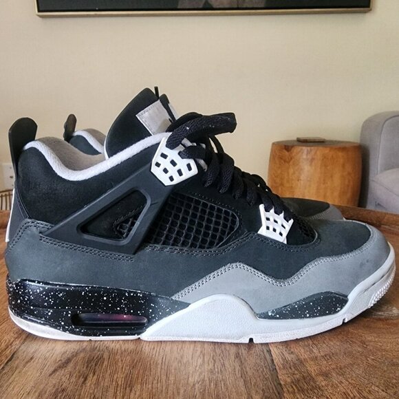 Nike Air Jordan 4 IV Retro Fear Black White FQ8138-002 Sneakers Shoes Mens 11 main image 6